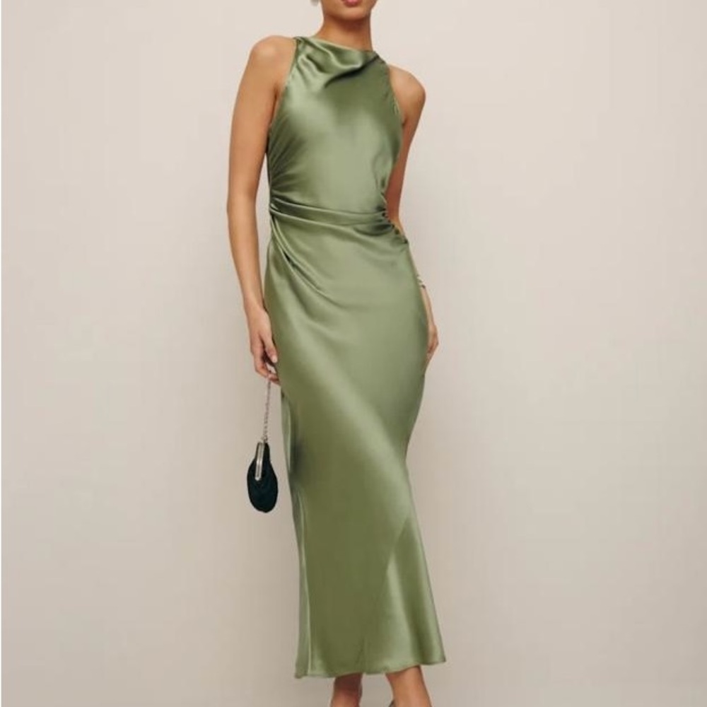 NWT Reformation Casette Silk Dress